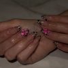 3D Flowers Leopard Medium Nails