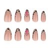 3D Flowers Leopard Medium Nails - Image 2