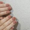 Pink French Tips Short Nails