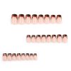 Leopard print French Tips Medium Nails - Image 3