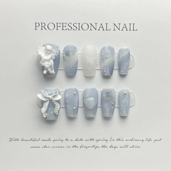 Baroque Angel Handmade Nails - Image 2
