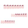 Daisy French Tips Short Nails - Image 5