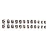 Black Hill pattern Short Nails - Image 4
