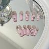 H5 Blusher Handmade Coffin Nail Pink French