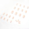 M16 Nude flower French Medium Nail - Image 2