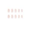 M16 Nude flower French Medium Nail - Image 4