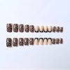 Leopard print French Medium Nail - Image 2